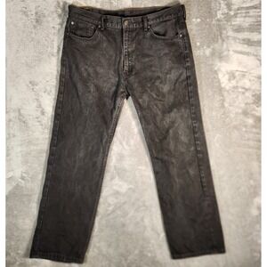 Levi's 505 Jeans Men's‎ 40X29 (Tag 40X30) Black Y2K 90s Regular Fit Straight Leg